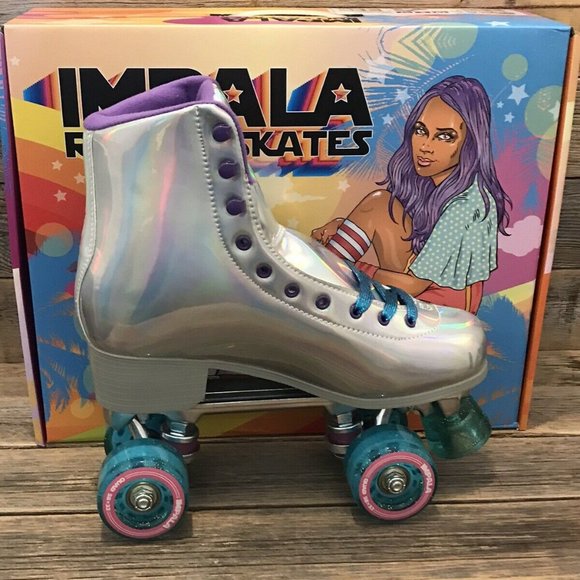 Impala Holographic Quad Roller Skates WMS SZ 10 - Picture 8 of 10